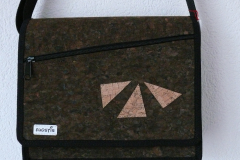 2015 Handtasche 27cm kork dunkelbraun